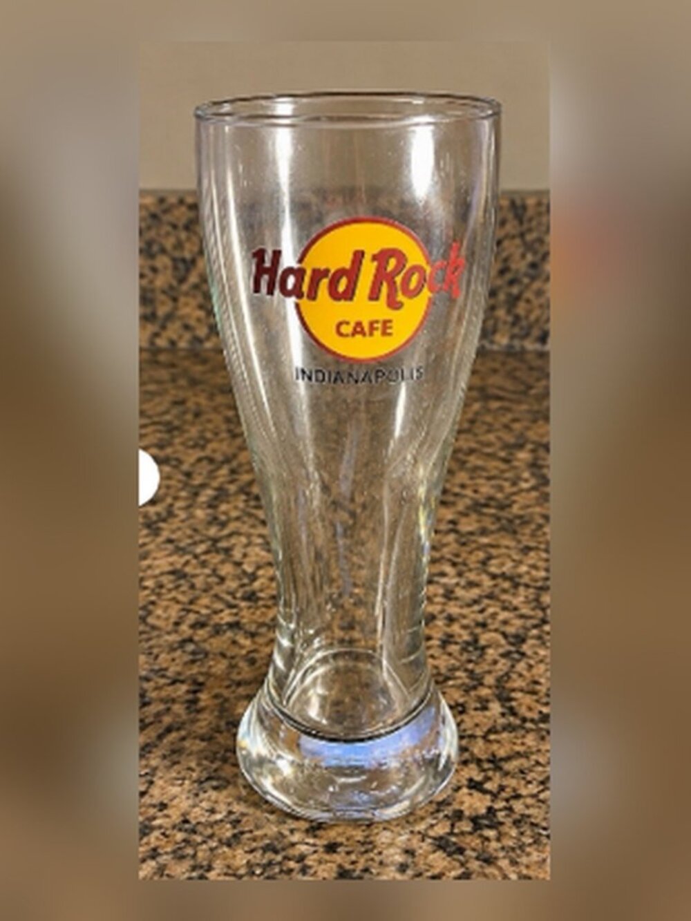 Hard Rock Cafe Indianapolis 20 oz Pilsner Beer Glass Collectible
